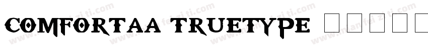 comfortaa truetype字体转换